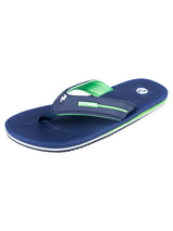 Voyage Mens Flip Flops (Navy/Green)