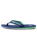 Voyage Mens Flip Flops (Navy/Green)