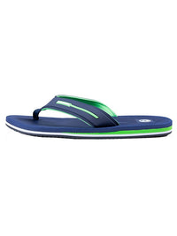 Voyage Mens Flip Flops (Navy/Green)