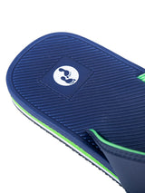 Voyage Mens Flip Flops (Navy/Green)
