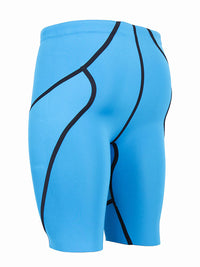 Two Bare Feet Mens 5/3mm Buoyancy Wetsuit Shorts (Blue)