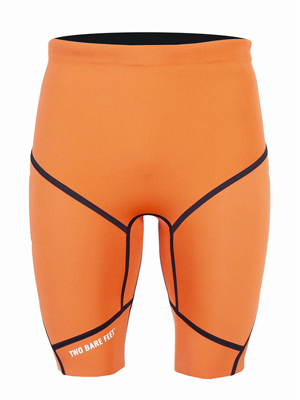 Two Bare Feet Mens 5/3mm Buoyancy Wetsuit Shorts (Orange)