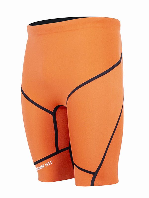 Two Bare Feet Mens 5/3mm Buoyancy Wetsuit Shorts (Orange)
