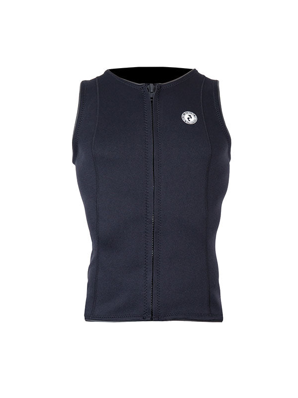Mens Heritage Sleeveless 2mm Wetsuit Jacket (Black)