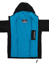 Mens Sherpa Lined Waterproof Jacket (Black/Blue)