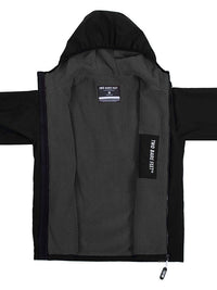 Mens Sherpa Lined Waterproof Jacket (Black/Charcoal)