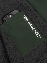 Mens Sherpa Lined Waterproof Jacket (Forest/Charcoal)