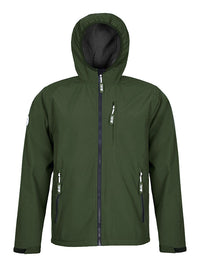 Mens Sherpa Lined Waterproof Jacket (Forest/Charcoal)