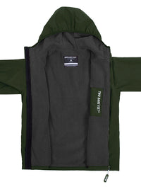 Mens Sherpa Lined Waterproof Jacket (Forest/Charcoal)