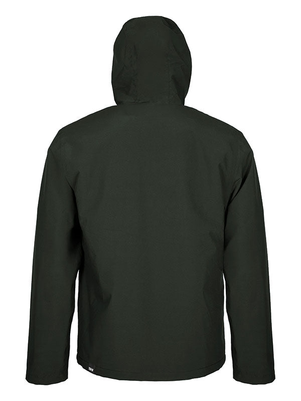 Mens Sherpa Lined Waterproof Jacket (Khaki/Black)