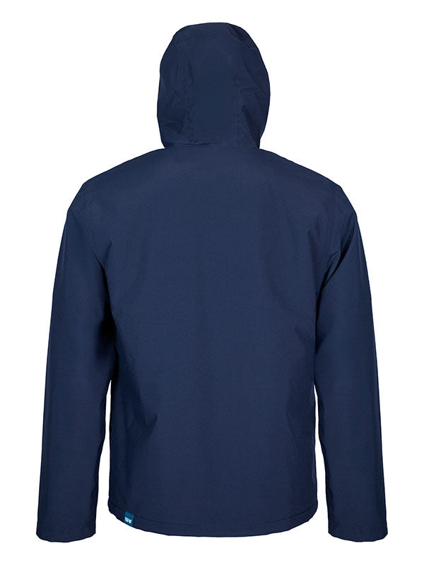 Mens Sherpa Lined Waterproof Jacket (Marine Blue/Blue)