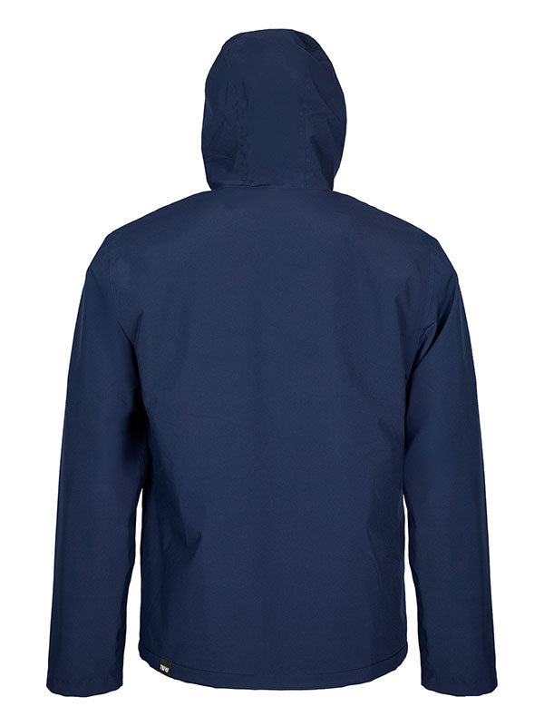 Mens Sherpa Lined Waterproof Jacket (Marine Blue/Charcoal)