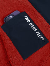 Mens Sherpa Lined Waterproof Jacket (Marine Blue/Red)