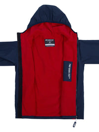 Mens Sherpa Lined Waterproof Jacket (Marine Blue/Red)