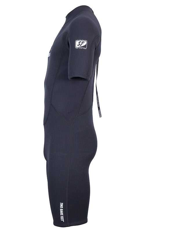 Two Bare Feet SupaFlex 3/2mm Mens Shorty Wetsuit (Black)