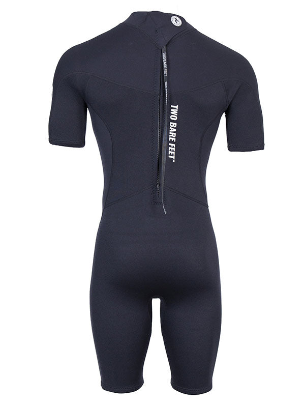 Two Bare Feet SupaFlex 3/2mm Mens Shorty Wetsuit (Black)