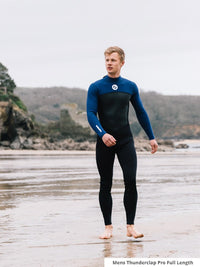 Two Bare Feet Thunderclap Pro 3/2mm Mens Wetsuit (Black/Blue)