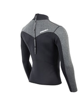 Two Bare Feet Mens Aspect Back Zip 2.5mm Wetsuit Jacket (Black/Grey)
