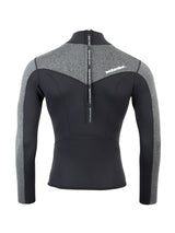Two Bare Feet Mens Aspect Back Zip 2.5mm Wetsuit Jacket & Shorts Set (Black/Grey)