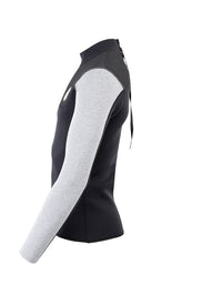 Two Bare Feet Mens Aspect Back Zip 2.5mm Wetsuit Jacket (Black/Grey/Grey)