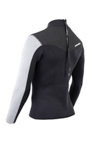 Two Bare Feet Mens Aspect Back Zip 2.5mm Wetsuit Jacket (Black/Grey/Grey)