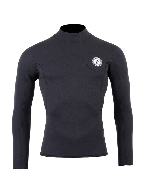 Two Bare Feet Mens Aspect Back Zip 2.5mm Wetsuit Jacket (Black)