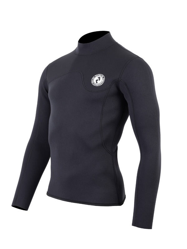 Two Bare Feet Mens Aspect Back Zip 2.5mm Wetsuit Jacket (Black)