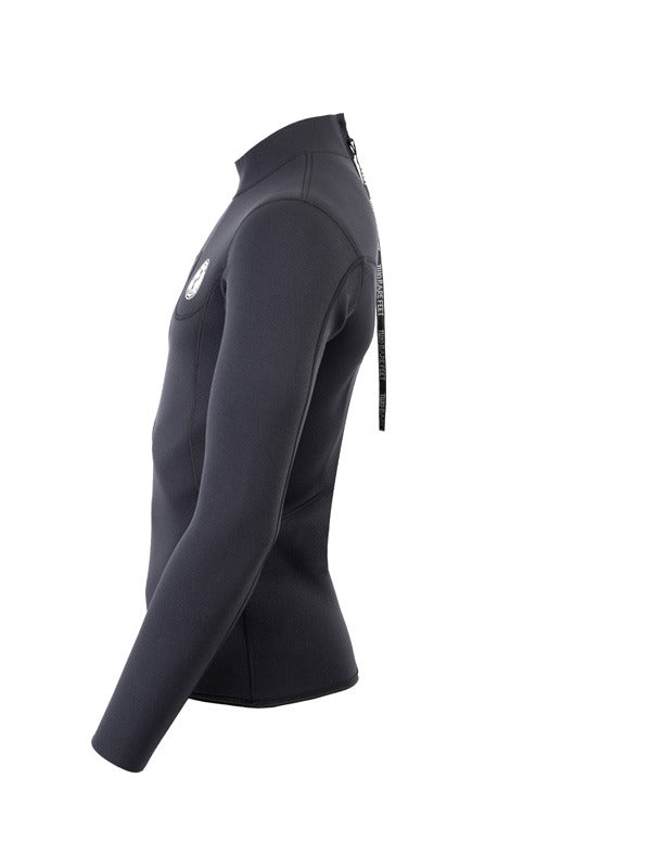 Two Bare Feet Mens Aspect Back Zip 2.5mm Wetsuit Jacket (Black)