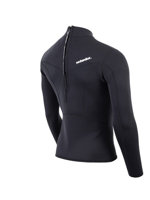 Two Bare Feet Mens Aspect Back Zip 2.5mm Wetsuit Jacket (Black)