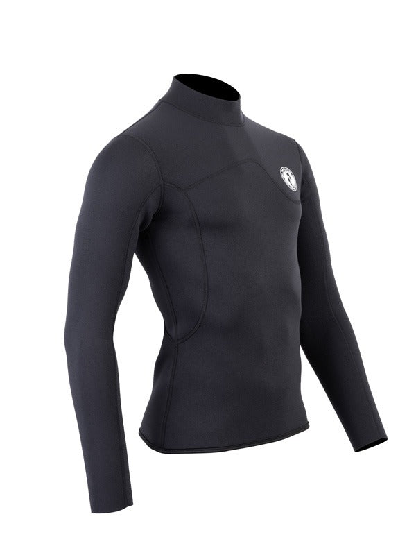 Two Bare Feet Mens Aspect Back Zip 2.5mm Wetsuit Jacket (Black)