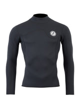 Two Bare Feet Mens Aspect Fleece Lined Zipless Thermal 2.5mm Superstretch Wetsuit Top & Shorts Set (Black)