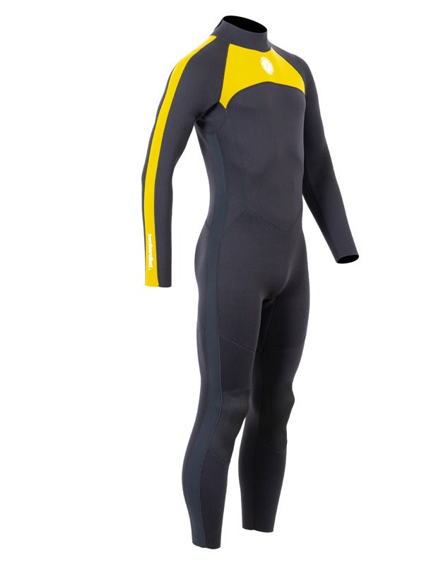 Two Bare Feet Flare 2.5mm Mens Superstretch Full Length Wetsuit (Yellow)