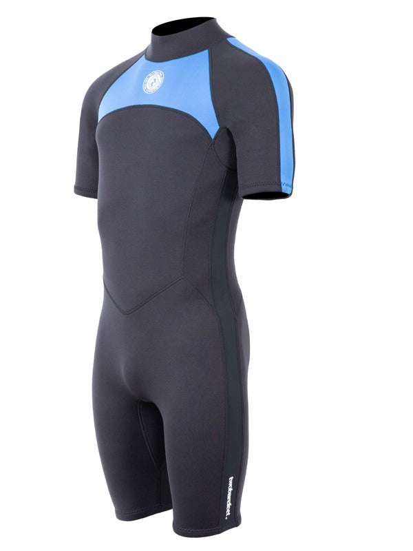 Two Bare Feet Flare 2.5mm Mens Superstretch Shorty Wetsuit (Blue)