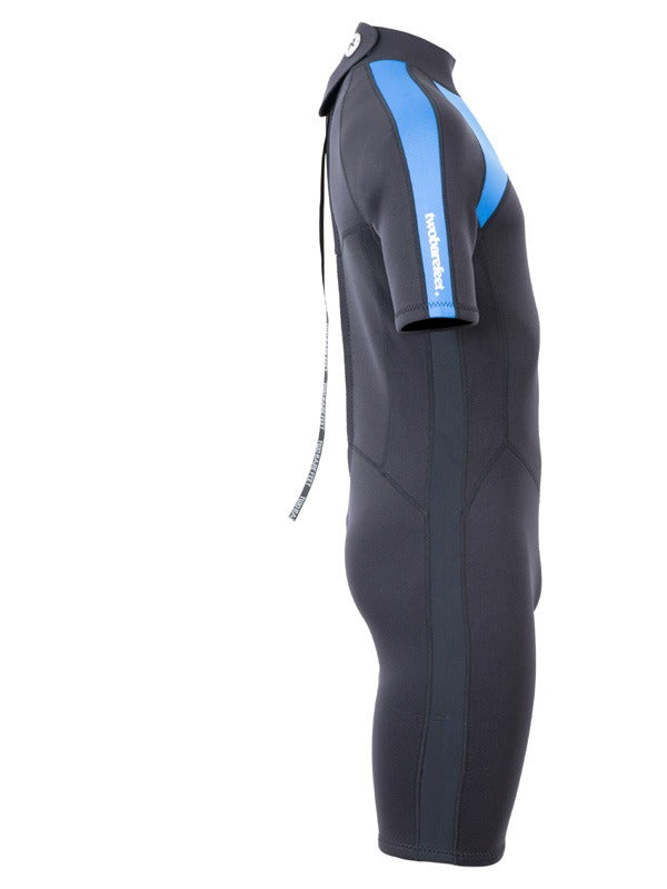 Two Bare Feet Flare 2.5mm Mens Superstretch Shorty Wetsuit (Blue)