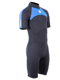 Two Bare Feet Flare 2.5mm Mens Superstretch Shorty Wetsuit (Blue)