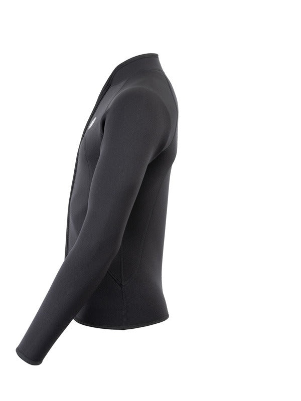 Heritage 3mm Full Zip Long Sleeve Wetsuit Jacket (Black)-3XL