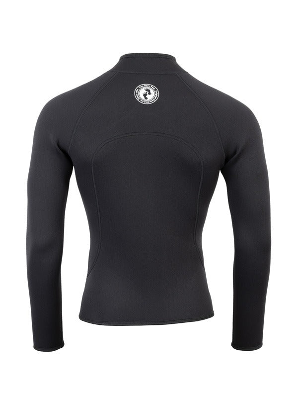 Heritage 3mm Full Zip Long Sleeve Wetsuit Jacket (Black)-3XL