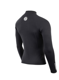 Heritage 3mm Full Zip Long Sleeve Wetsuit Jacket (Black)-XS