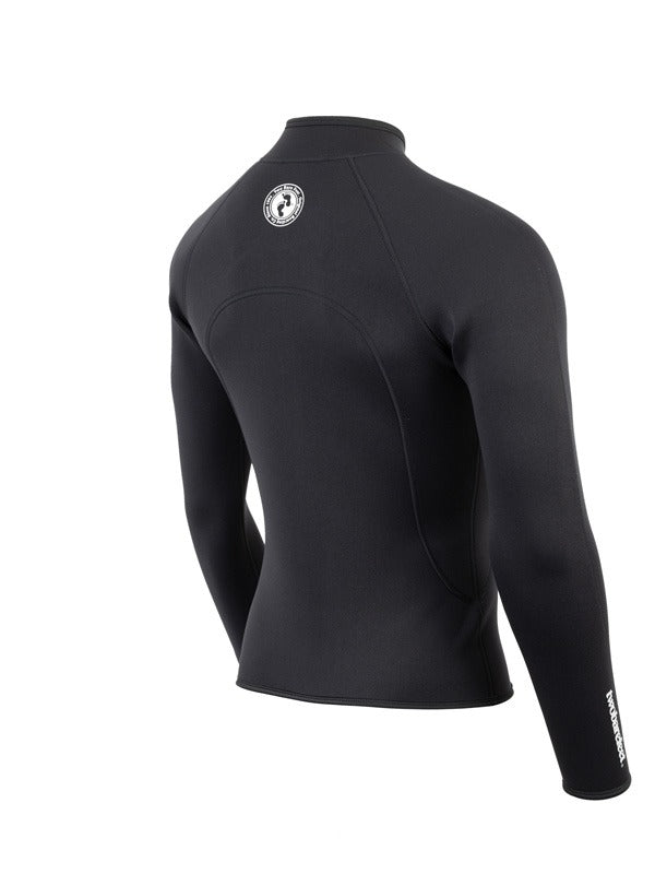 Heritage 3mm Full Zip Long Sleeve Wetsuit Jacket (Black)-XS
