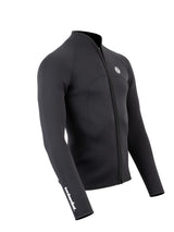 Heritage 3mm Full Zip Long Sleeve Wetsuit Jacket (Black)-2XS