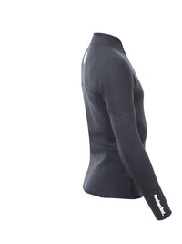 Two Bare Feet Mens Heritage 3mm Half Zip Long Sleeve Wetsuit Jacket (Black)
