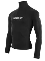 Two Bare Feet Adults Long Sleeve Rash Vest (Black)