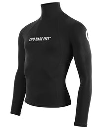 Two Bare Feet Adults Long Sleeve Rash Vest (Black)