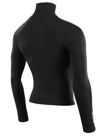 Two Bare Feet Adults Long Sleeve Rash Vest (Black)