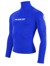 Two Bare Feet Adults Long Sleeve Rash Vest (Blue)