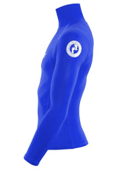 Two Bare Feet Adults Long Sleeve Rash Vest (Blue)