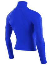 Two Bare Feet Adults Long Sleeve Rash Vest (Blue)