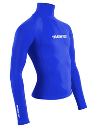 Two Bare Feet Adults Long Sleeve Rash Vest (Blue)