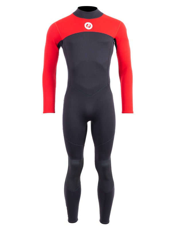Two Bare Feet Thunderclap 2.5mm Mens Wetsuit (Red / Black)