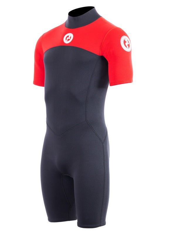 Two Bare Feet Thunderclap 2.5mm Mens Shorty Wetsuit (Red / Black)